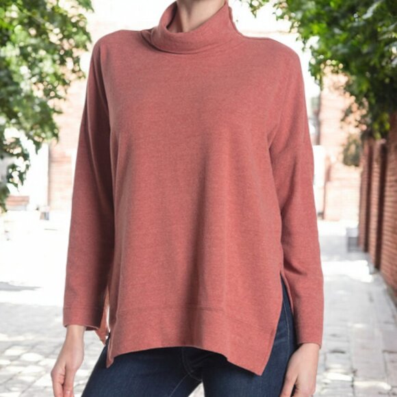 MELLODAY Brushed Knit Turtleneck - Picture 1 of 2